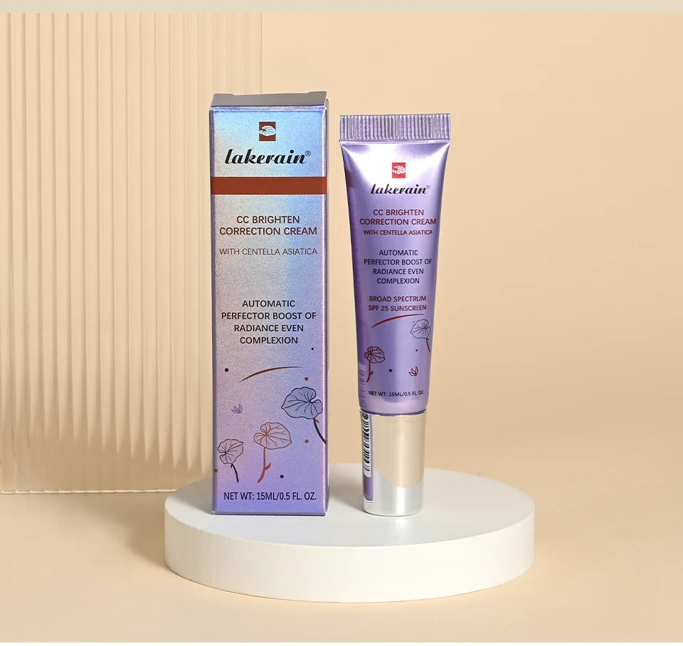 Tidesmit waterproof CC cream texture close-up for moisturizing skin correcting and long-lasting face makeup coverage