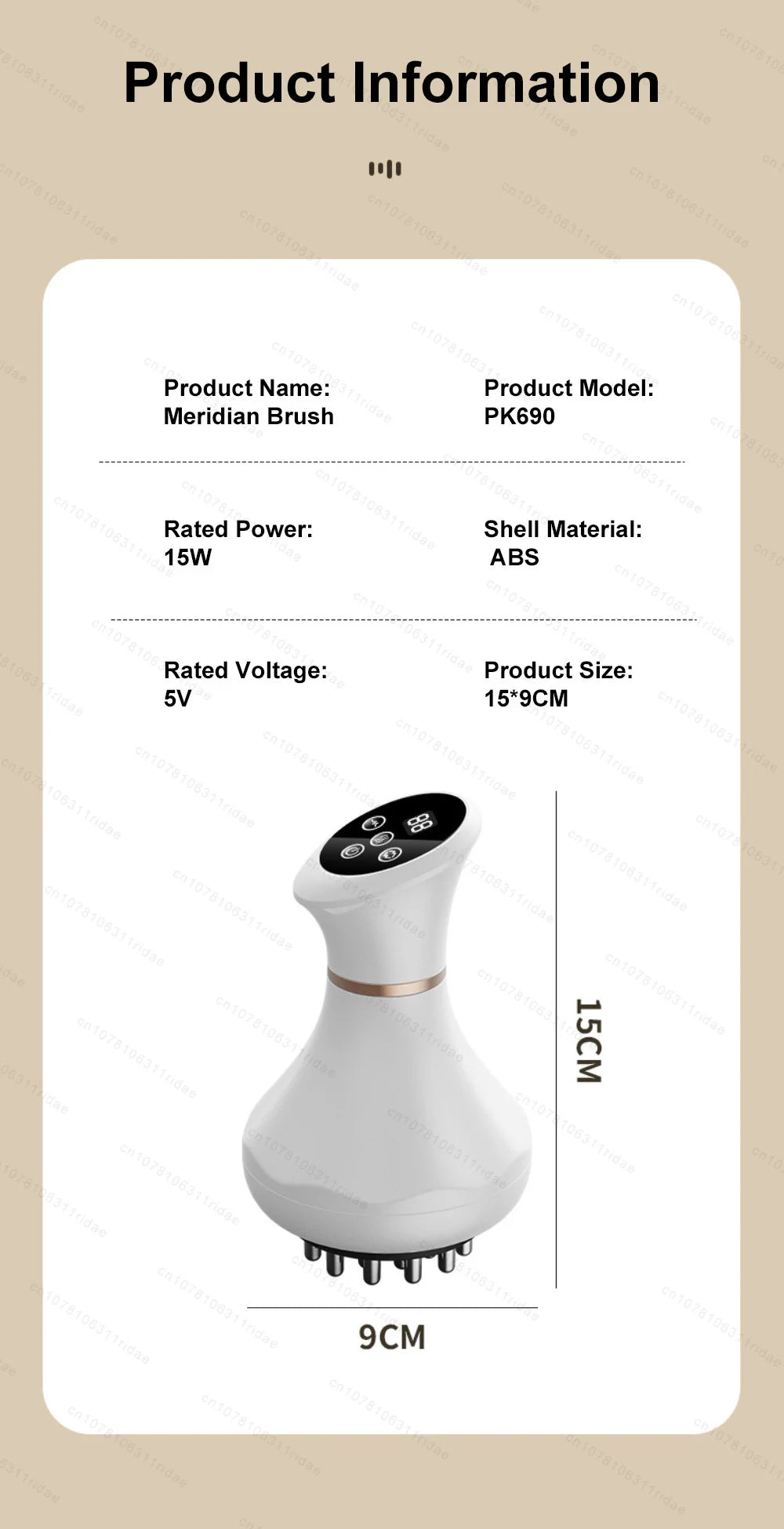 Anti Cellulite Massage Tool - White Lymphatic Drainage Sculpting Device Relaxation Treatment Tidesmit