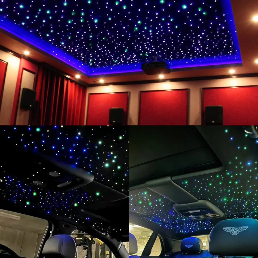Fiber Optic Car Starry Sky Light Kit | RGB Music Control System Tidesmit