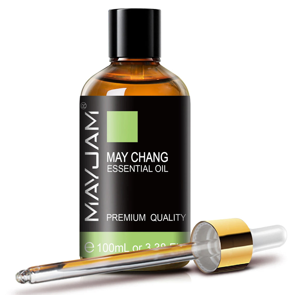 MAYJAM 100ml Pure Natural Essential Oil May Chang Sandalwood Lavender Vanilla Oregano Eucalyptus Oil for Humidifier Diffuser