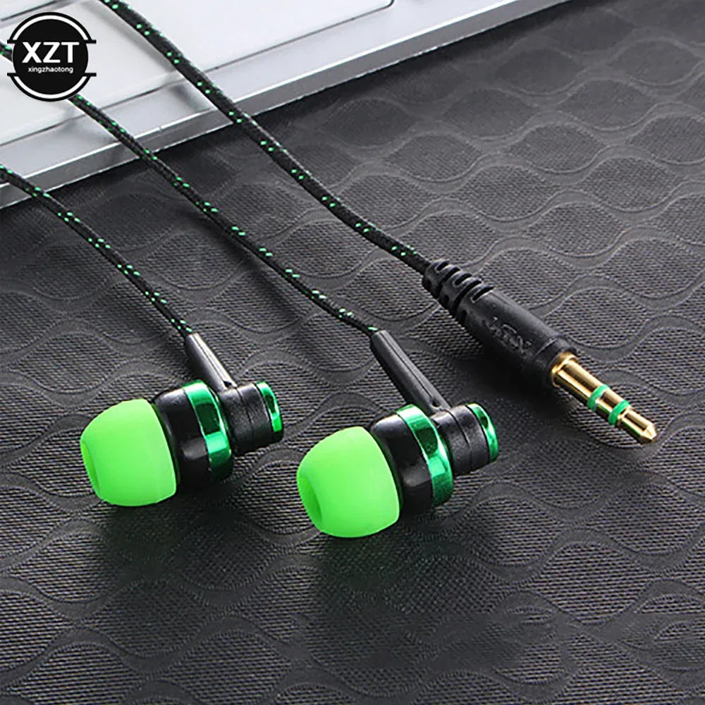 Wired Earphones with Mic, 3.5mm Nylon Braided Cord by Tidesmit Tidesmit