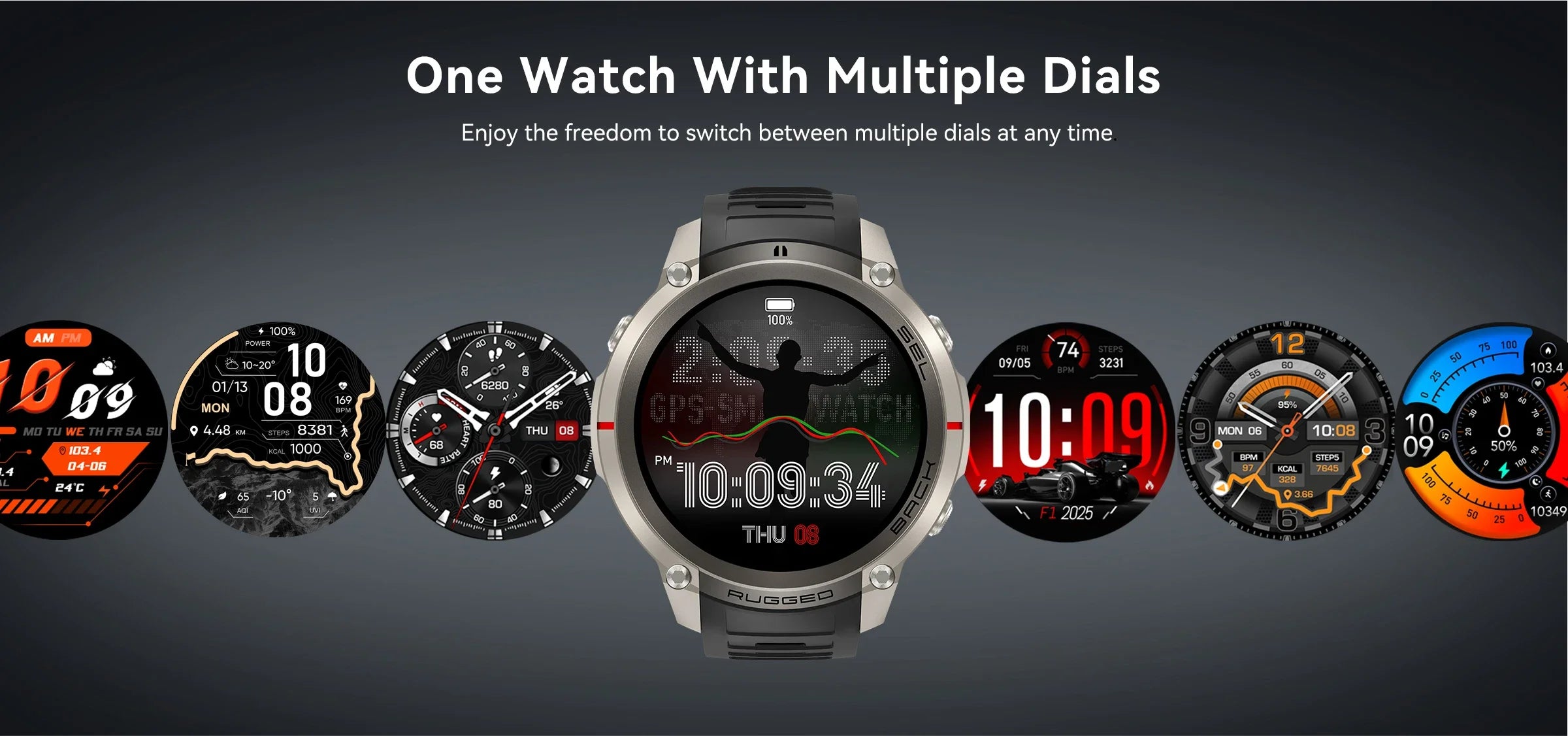 2026 New Outdoor GPS Smart Watch Map Compass Navigation 5ATM Waterproof Bluetooth Call 100+Sport Mode Men AMOLED HD Smart Watch