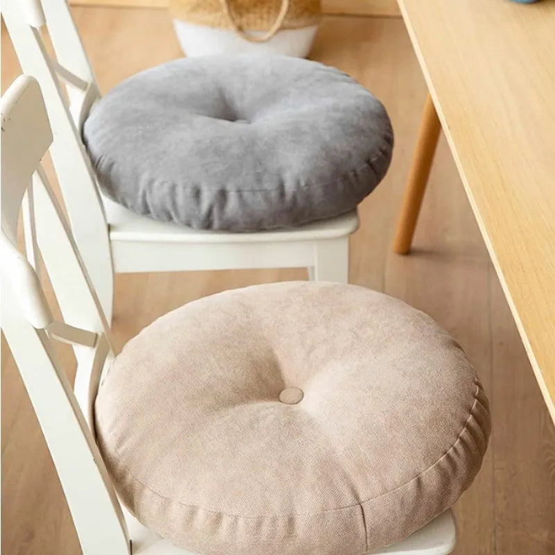 Inyahome Large Floor Cushions Round Seating Pillow for Adults Kids Tufted Thick Meditation Cushion for Yoga Living Room Tatami
