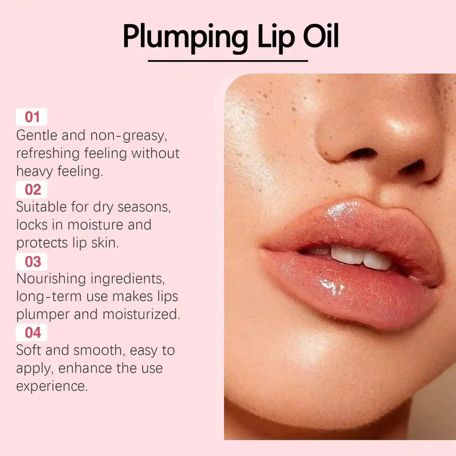 Lip Plumper Oil: Instant Volumizing Hydration & Moisture Care Lip Care Tidesmit