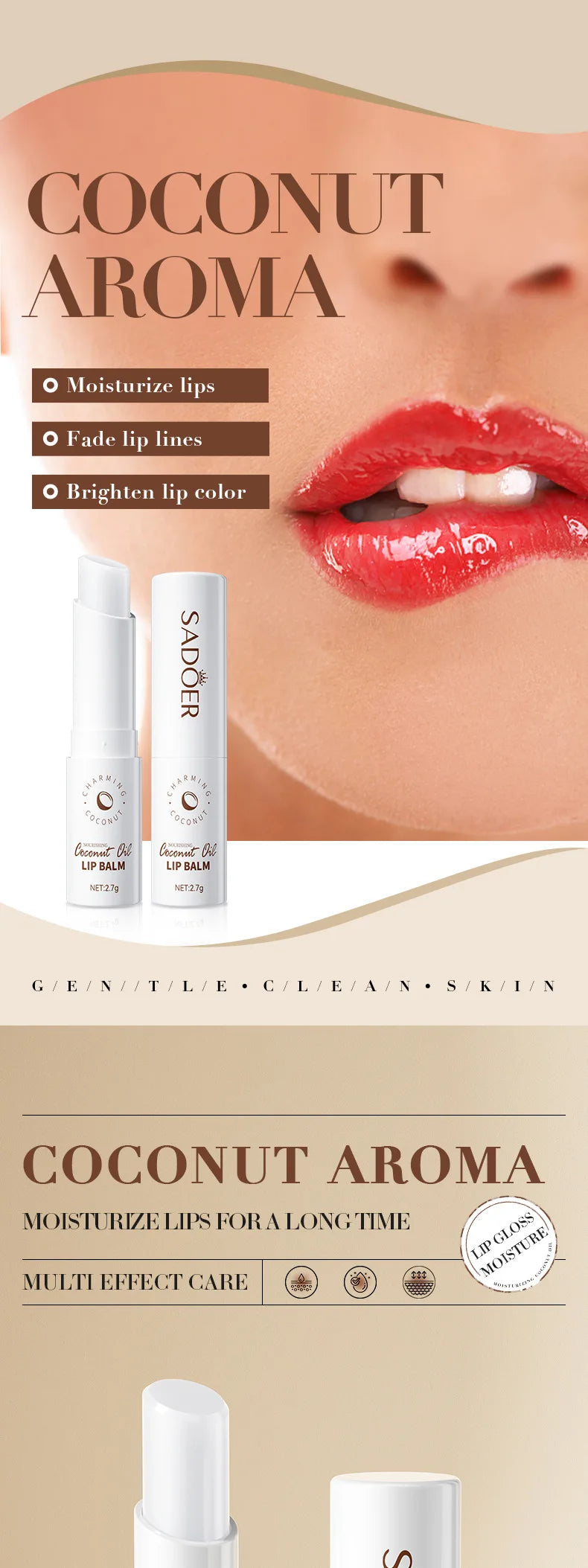 Moisturizing Lip Balm for Deep Hydration & Repair by Tidesmit Lip Care Tidesmit