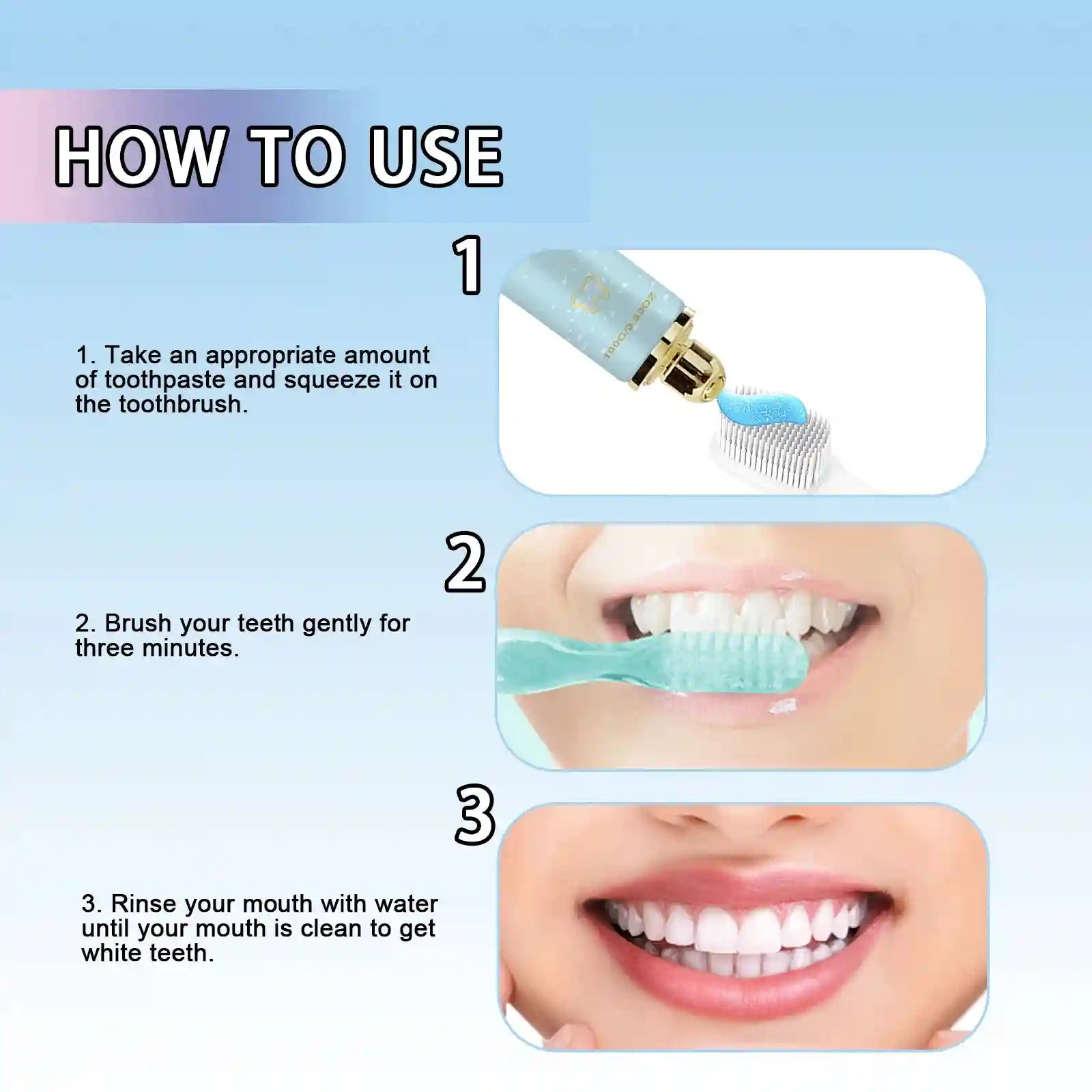 Tidesmit Niacinamide whitening toothpaste for stain removal, sensitive teeth, and fresh minty breath.