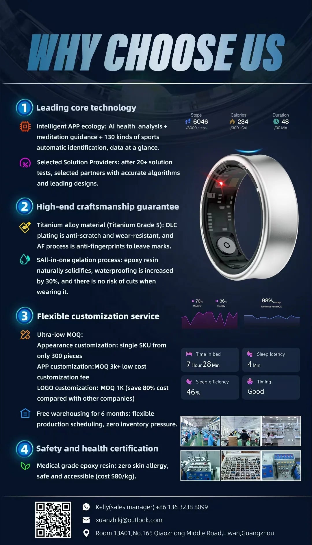SHR Health Care Ring Smart AI Analysis Heart Rate Sleep Activity Multisports GPS Fitness Tracker Smartring APP Smart Ring 2025 Tidesmit