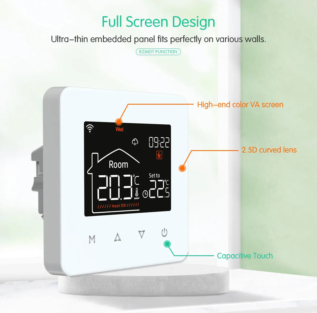 Smart WiFi Thermostat for Electric Floor Heating Water Gas Boiler Tuya Digital Temperature Controller Alexa Google Home Yandex