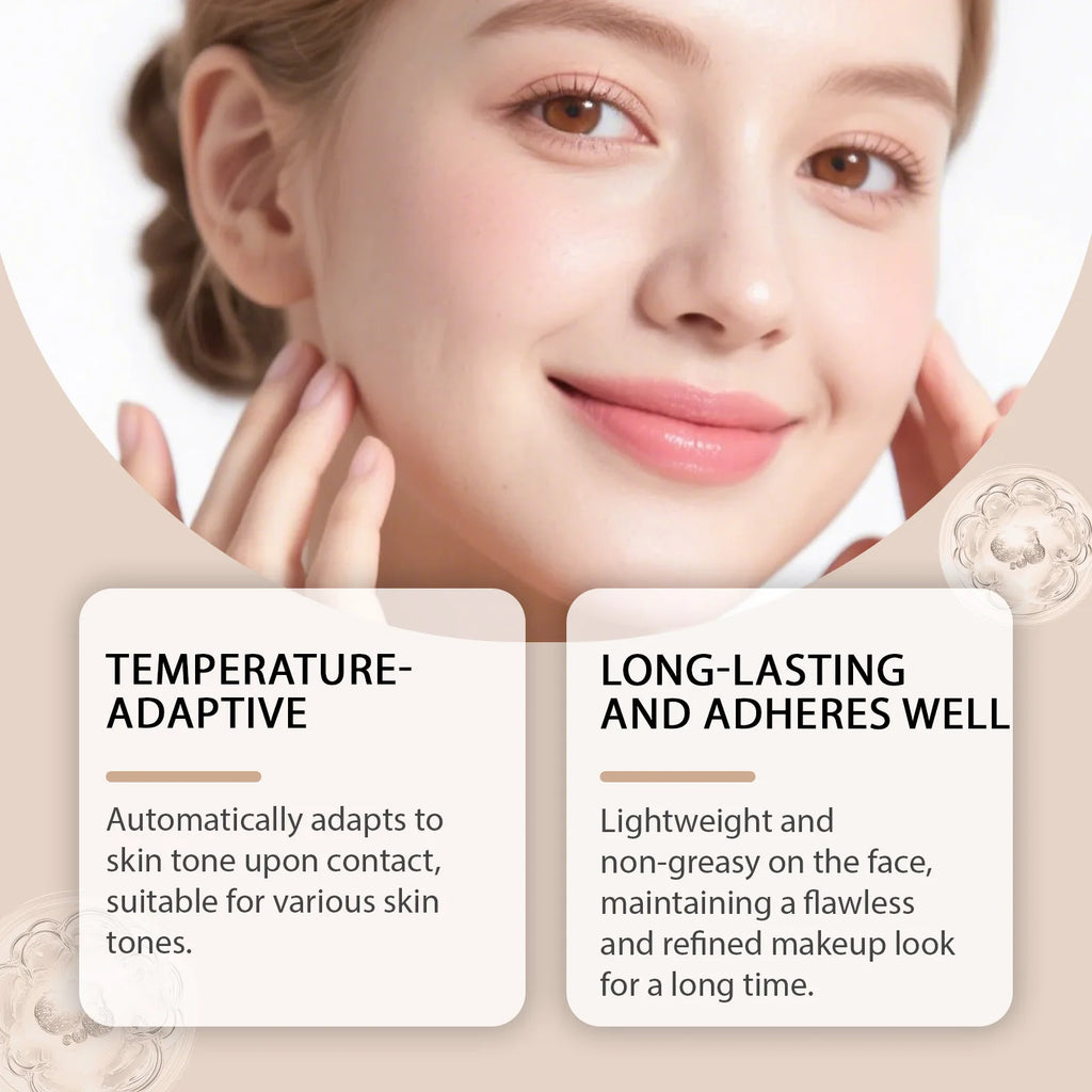 Tidesmit color changing foundation with SPF 15 providing full coverage moisturizing finish for even skin tone