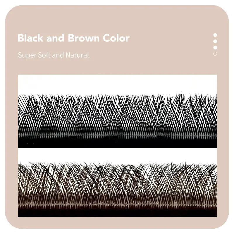 DIYDAY YY Shape Eyelash Extensions C D L LU Curl Brown Lashes Natural Soft Premade Volume Fans Two Tips Y-Shaped False