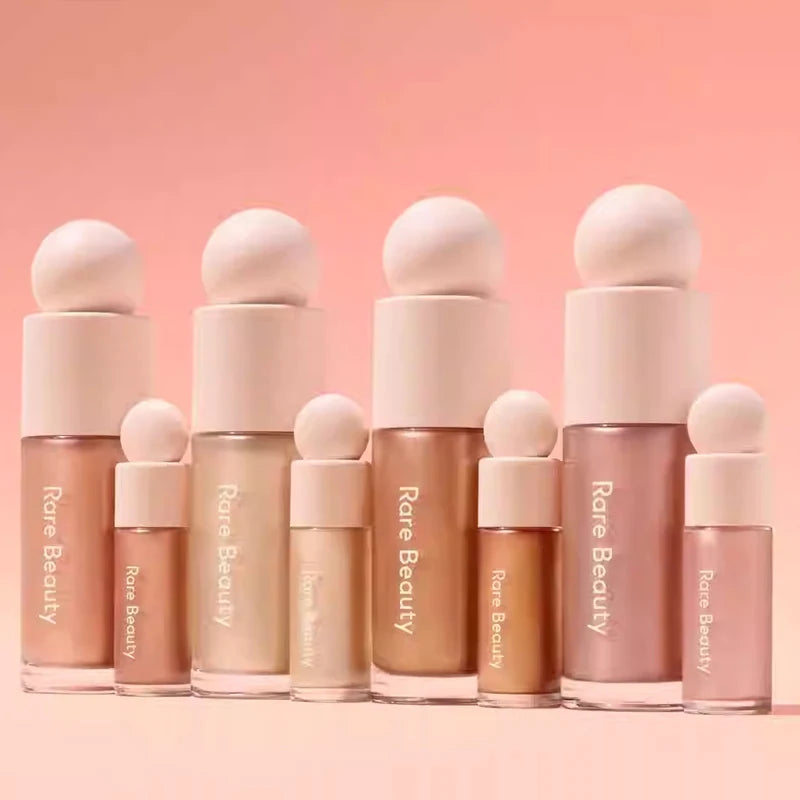 Tidesmit liquid shimmer glitter blush and highlighter gel for radiant face makeup and natural glow texture close-up
