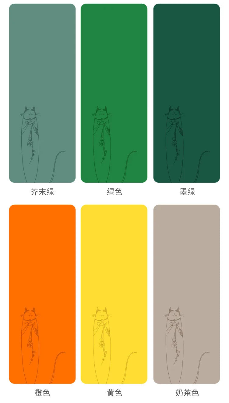 Natural Rubber PU Non-Slip Sweat-Absorbing Yoga Mat, Simple, Sports, Fitness, Shop, Home