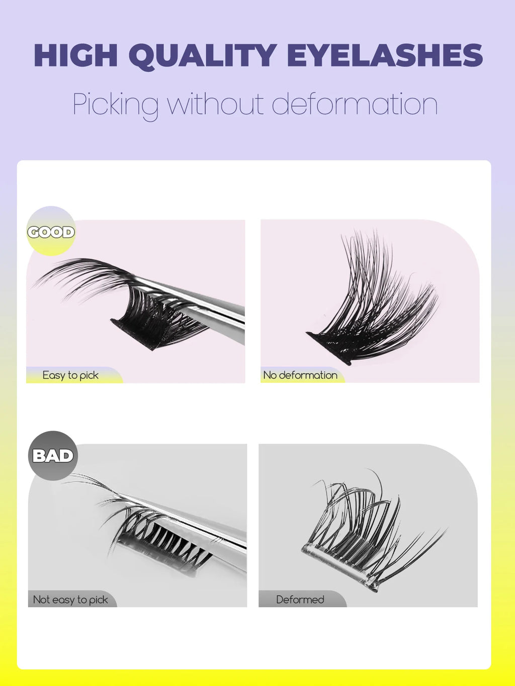 Wispy False Eyelash Clusters - DIY Salon-Quality Cat Eye Set False Eyelashes Tidesmit