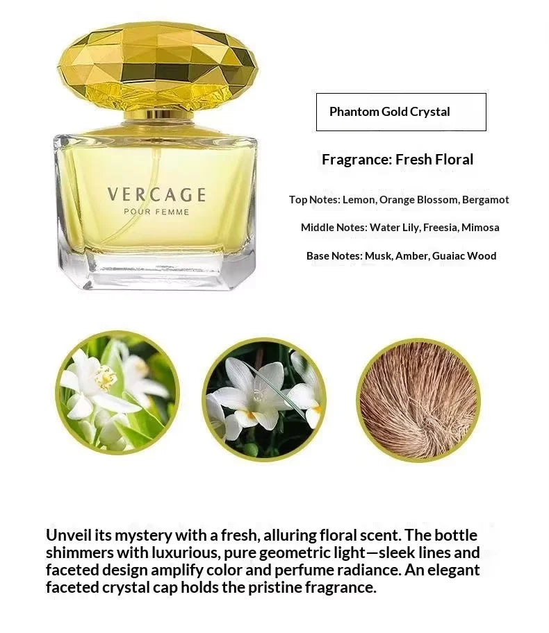 Tidesmit Crystal Diamond perfume for women with Osmanthus, Peony, and Pomegranate, light and elegant floral scent.