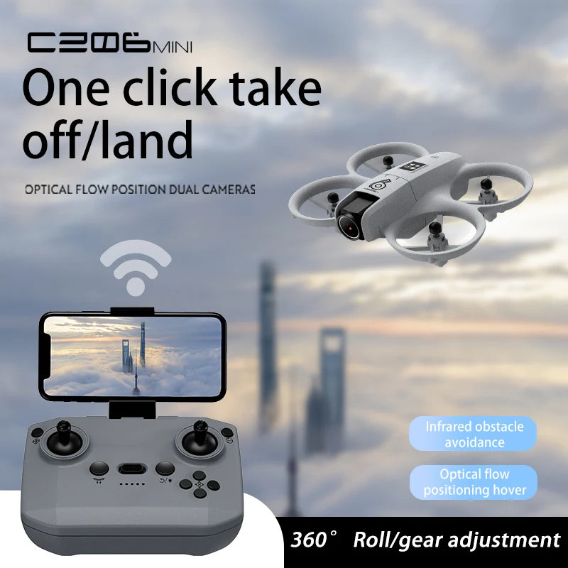 Mini 4K Camera Drone - Foldable Obstacle Avoidance Quadcopter Tidesmit