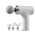 Portable Fascia Gun - 6-Speed Deep Tissue Massager for Muscle Recovery Fascia Gun WHITE Tidesmit
