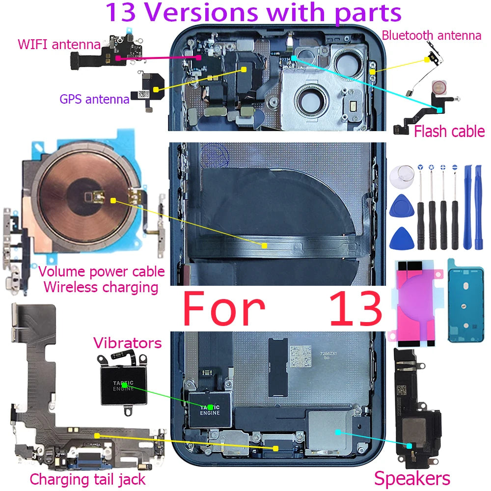 iPhone 13 Pro Max Back Housing Replacement - High-Precision Spare Part Tidesmit