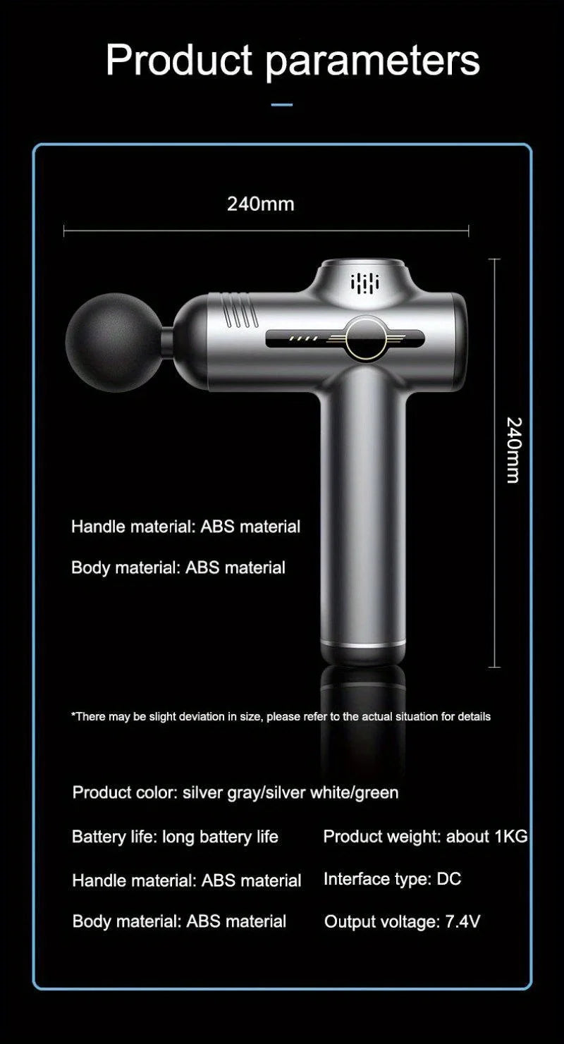 Deep Tissue Muscle Massage Gun - 99 Speed Pro Recovery Device Fascia Gun Tidesmit