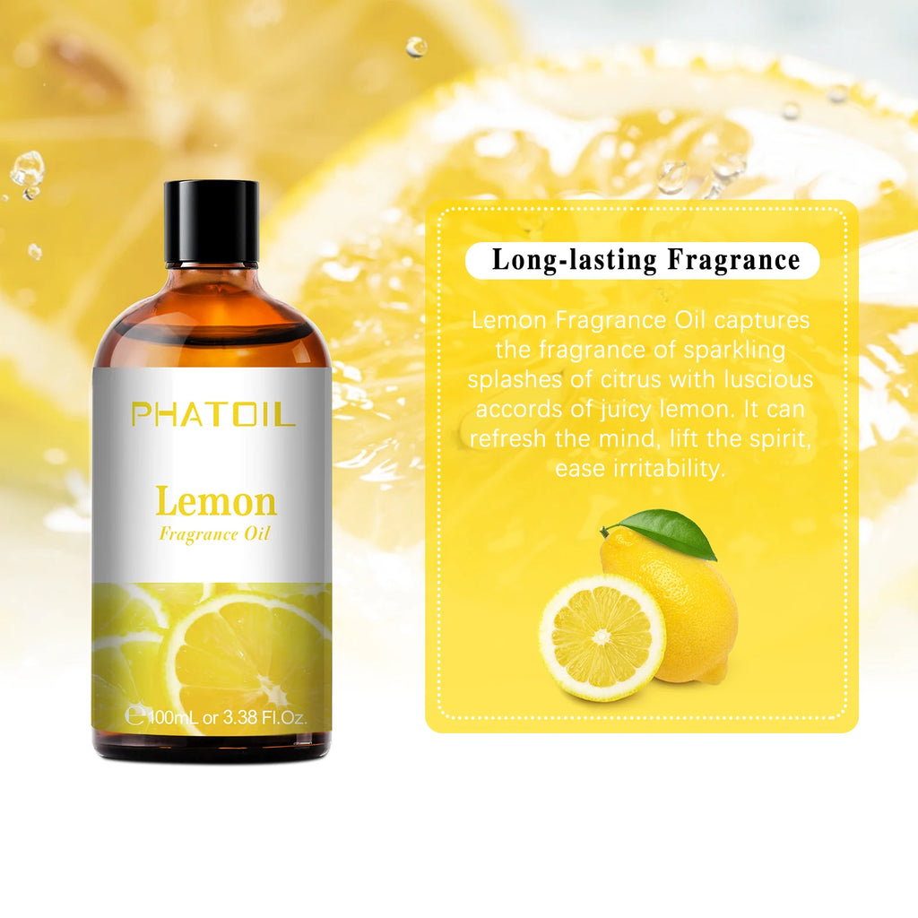 PHATOIL Fruit Fragrance Oils Coconut & Vanilla Lime Mango Strawberry Banana 100ml Aromatherapy Fragrance Oils For Diffuser