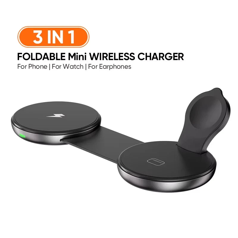 3-in-1 Wireless Charger for iPhone, AirPods, and Apple Watch - Qi Certified YW10 Tidesmit