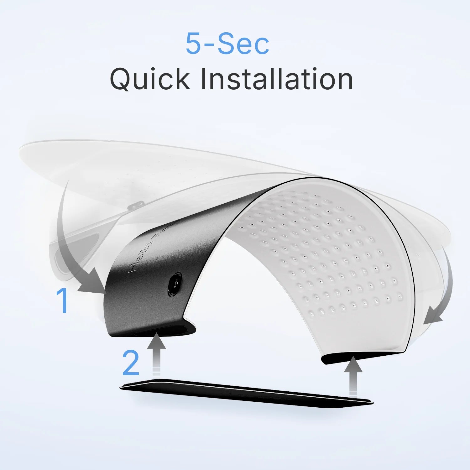 Hello Face LED Light Therapy Mask 78x30 cm Large Pad 720 Chips Infrared Light Therapy Skin Care Machine for Facial Body skincare