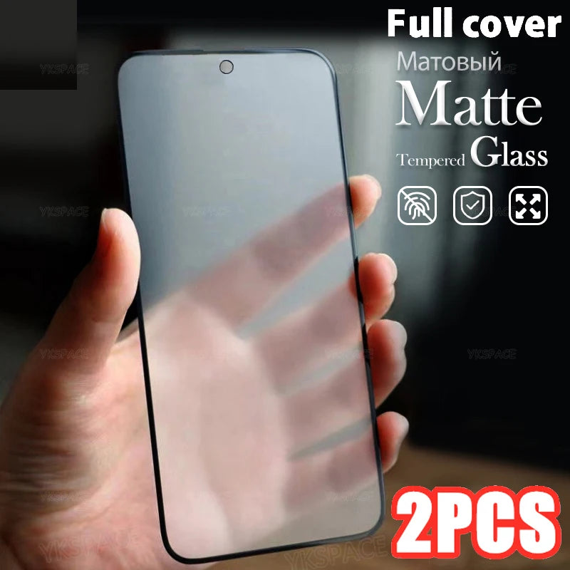 2Pcs Matte 9H Tempered Glass Film For VIVO Y33 Y33S Y33T Y32 Y32T Y31 Y31S Y30 Y30G Y22 Y22S Screen Protector Anti Fingerprint AE Tidesmit