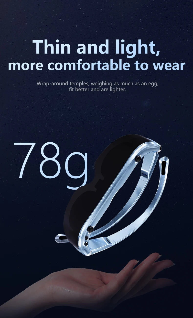 VR Smart Glasses 4K Dual Lens - Portable Private Mobile Theater Tidesmit