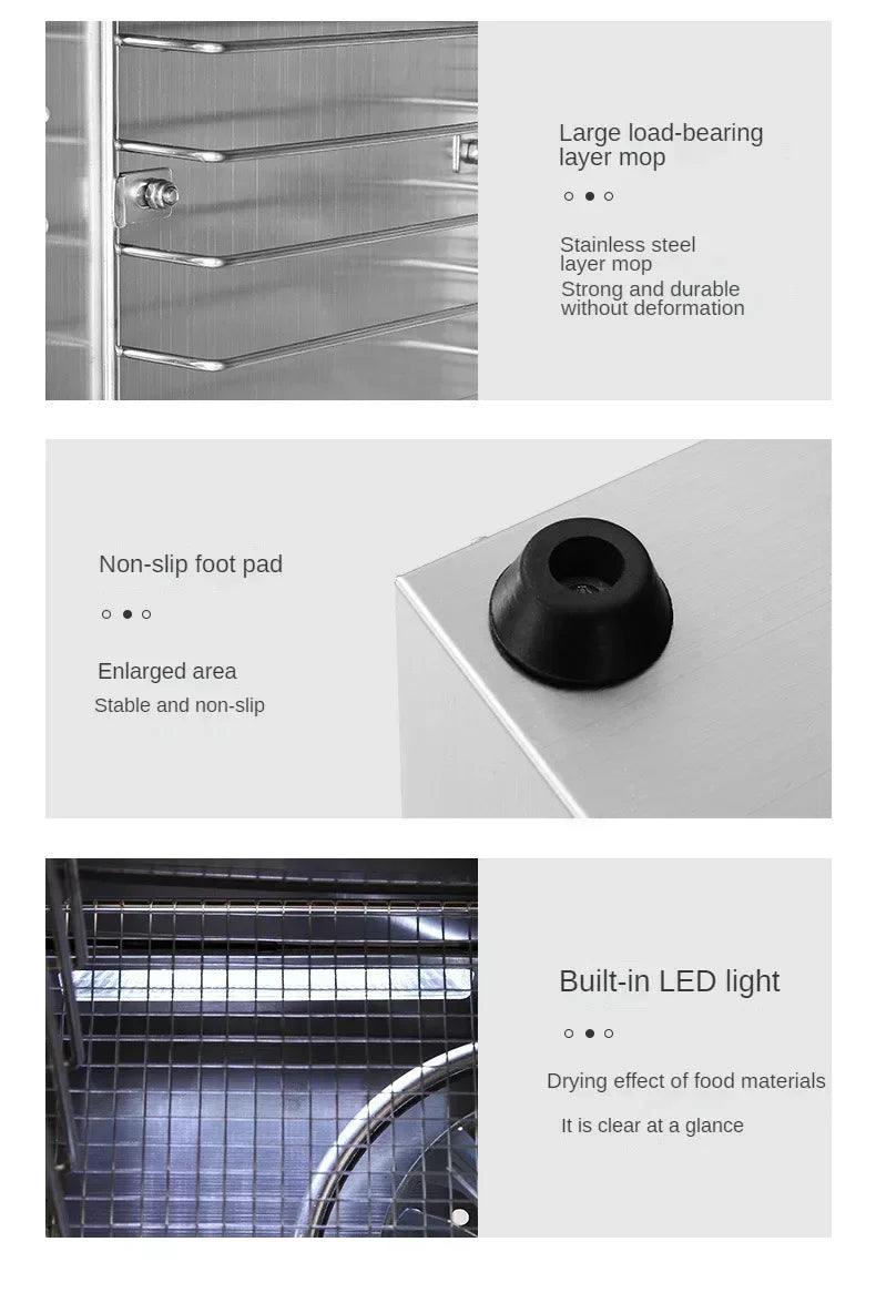 Tidesmit commercial food dehydrator with multiple trays for drying fruits vegetables meat and medicinal materials