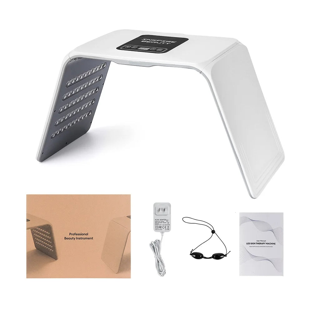 160 LEDs Foldable 7 Colors LED Photon Machine Home Use Beauty Salon LED Facial Body SPA Mask PDT Machine Face LED Mask Skin Care