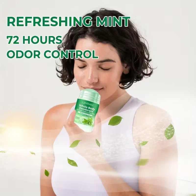 Tidesmit LANEMAY whole body deodorant in refreshing mint, providing aluminum-free long-lasting odor control