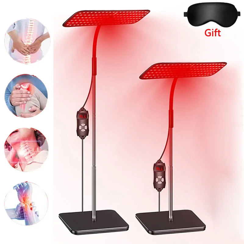 LED Red Light Therapy Panel Lamp for Facial Anti Aging Skin Care Beauty 216 LED Light Body Pain Relief Physical Therapy Tools