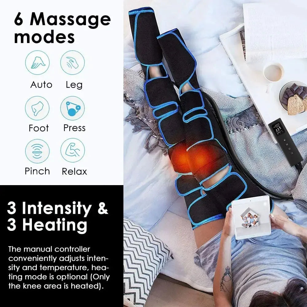 Leg Compression Recovery Boots with Heat Massager for Athlete Recovery Relaxation Treatment Tidesmit