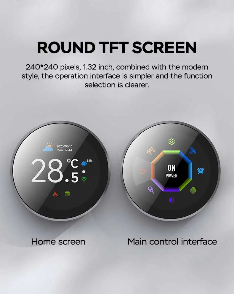 TUYA WiFi Smart Knob Thermostat  Floor Heating Water Gas Boiler Home Room Programmable Temperature Controller Alexa Google Home