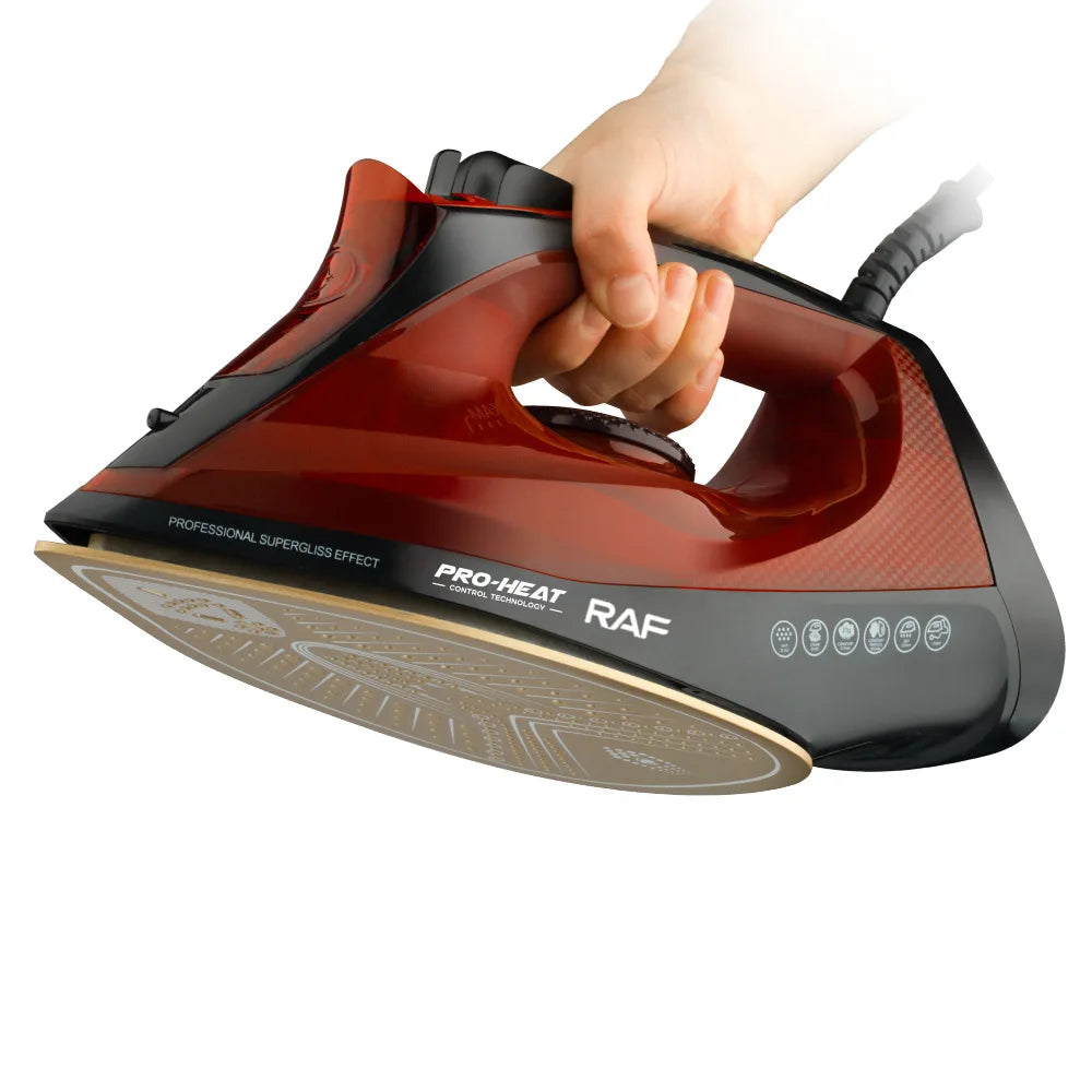 Tidesmit 2200W Steam Iron with ceramic soleplate, featuring adjustable steam and anti-calc for all fabrics.