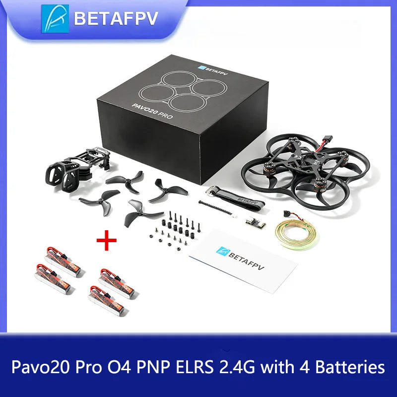 BETAFPV Pavo20 Brushless Whoop Drone O4 ELRS - Professional FPV Quadcopter PNPO4 ELRS 4B China Mainland Tidesmit