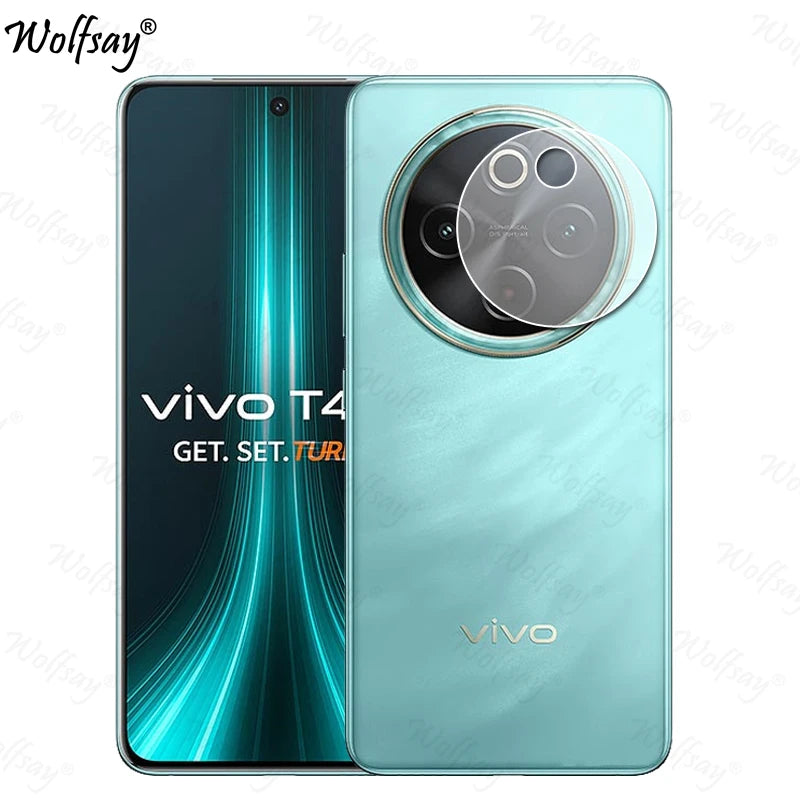 Full Cover Tempered Glass For Vivo T4 5G Screen Protector For Vivo T4 5G Camera Lens Film Glass For Vivo T4 5G Glass 6.77 inch AE Tidesmit