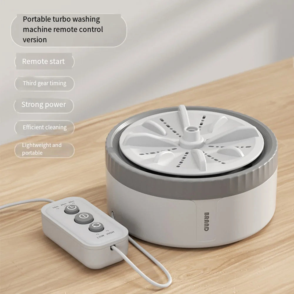 Tidesmit portable USB turbo mini washing machine for travel and home use featuring ultrasonic cleaning technology