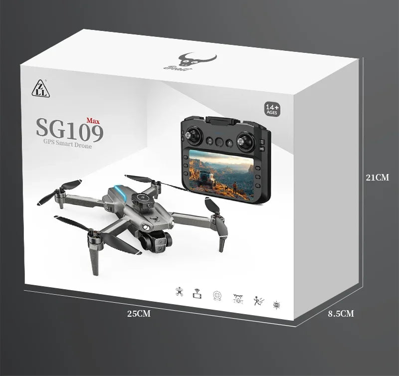 GPS Drone with 4K Camera and Screen Remote - SG109 Series Tidesmit