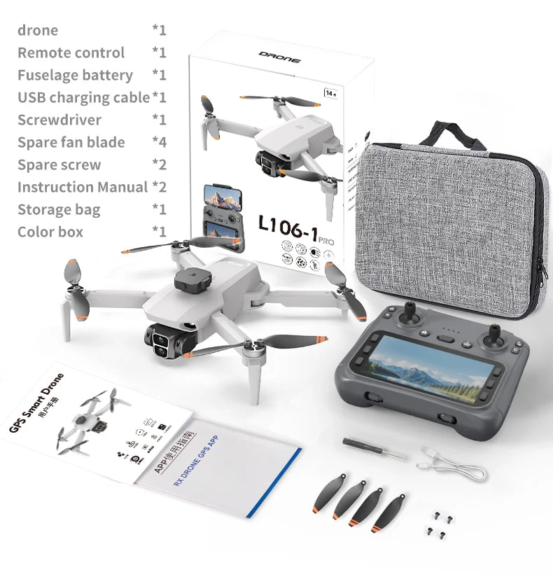 GPS Drone with 4K Camera and Obstacle Avoidance - Tidesmit L106-1PRO Tidesmit