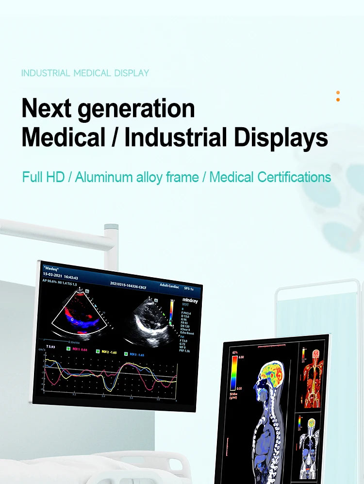 VCHANCE 21.5'' Full HD 1080p 100%sRGB Portable Medical Monitor with VESA Mount Display External for Hospital Diagnostic Devices
