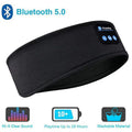 Bluetooth Sleep Headphones Headband – Wireless Soft Music Mask Black Tidesmit
