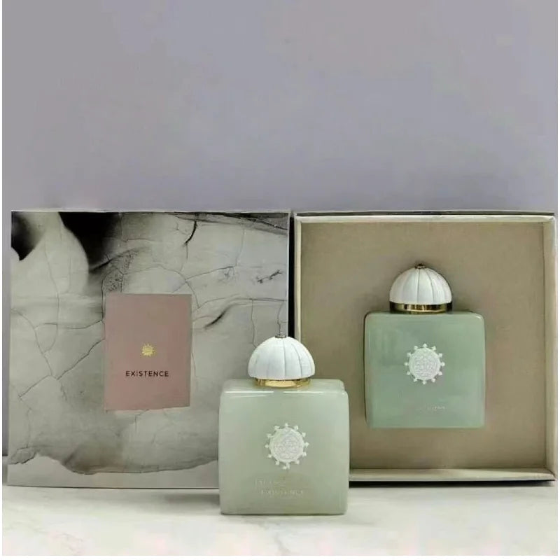Amouage Existence unisex 100ml EDP, luxury square bottle, woody oriental Arabian scent in premium display gift box.