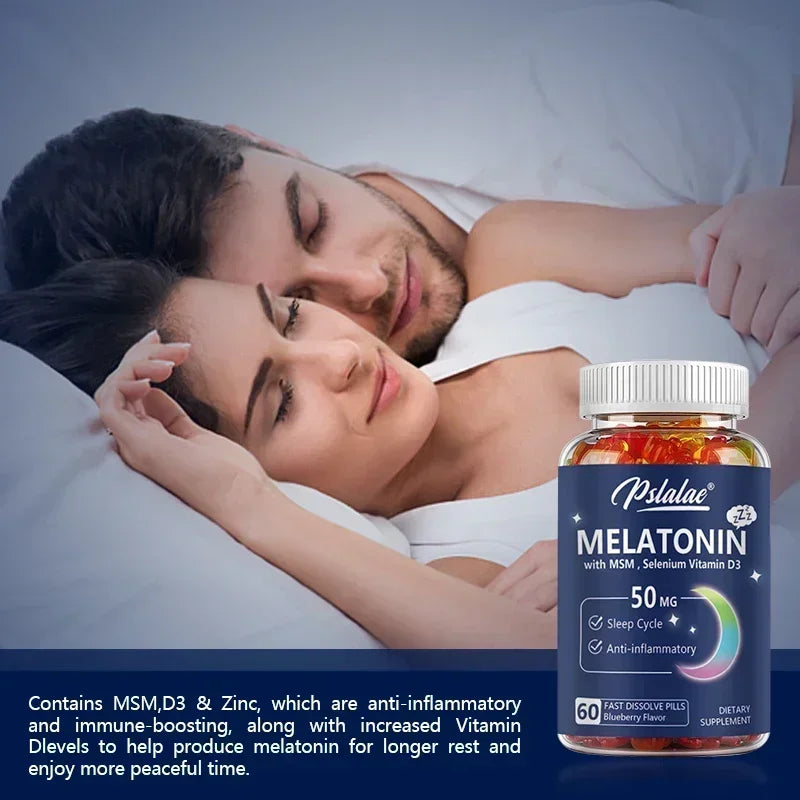 Melatonin Gummies 50mg - Sleep Aid, Improve Sleep Quality and Support Deep Sleep