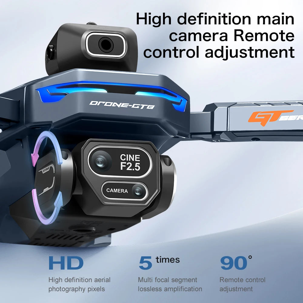 8K HD Camera Drone with GPS and Obstacle Avoidance - Foldable Quadcopter Tidesmit