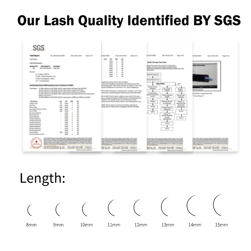 Silk Russian Volume False Eyelashes - 0.07mm Professional Wispy Lashes False Eyelashes Tidesmit