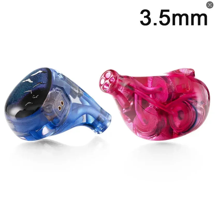 Celest Phoenixcall 5 Hybrid Driver In-Ear Monitors | Tidesmit Purple-Blue-3.5mm Tidesmit