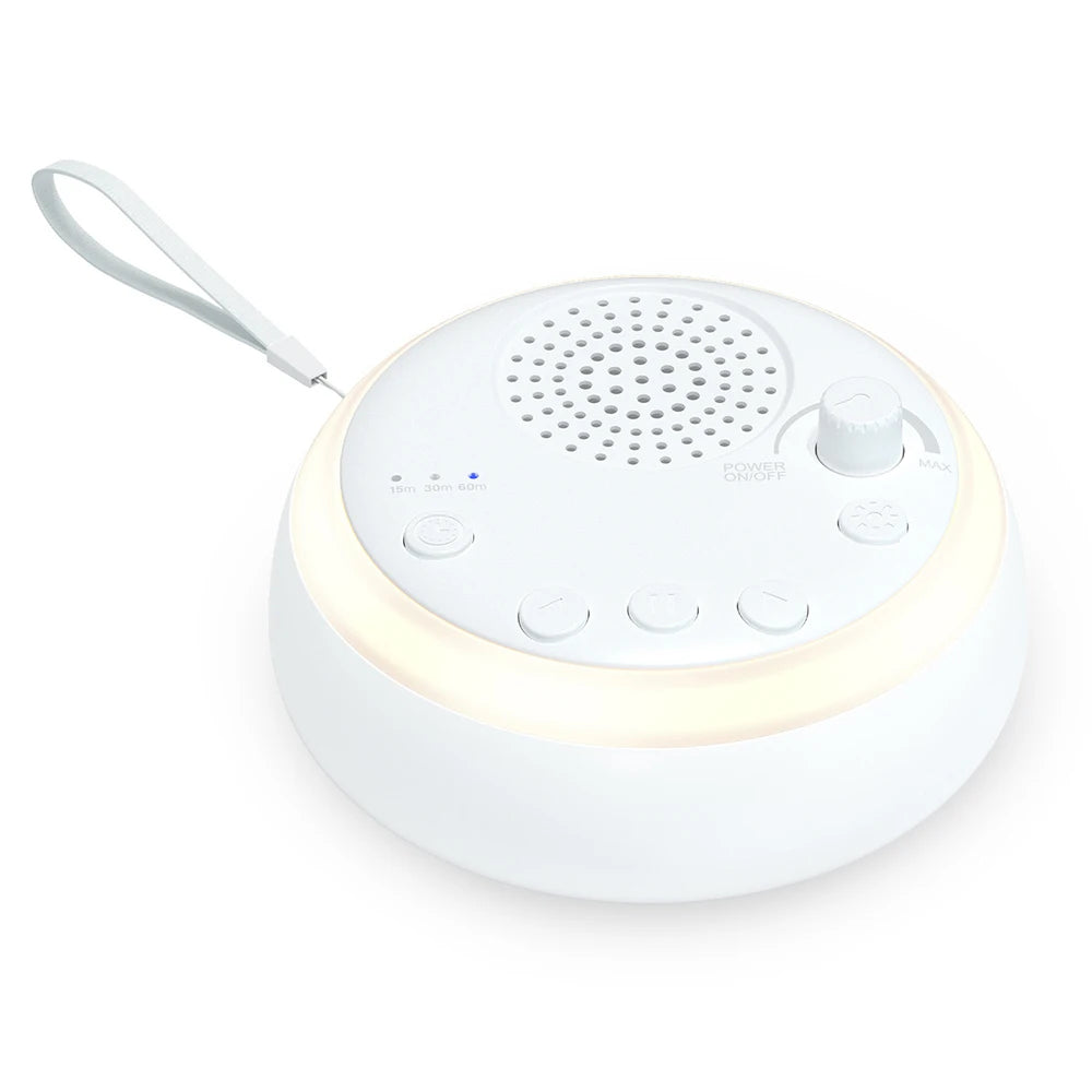 16 Soothing Sounds 15/30/60 min Timer White Noise Machine Mini Baby Sleep Machine Built-in Night Light for Baby Kids Adults