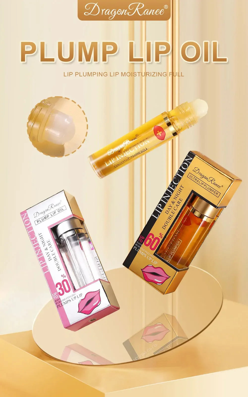 Lip Plumper Oil – Hydrating Serum for Fuller Lips – Cruelty-Free Lip Care Lip Care Tidesmit