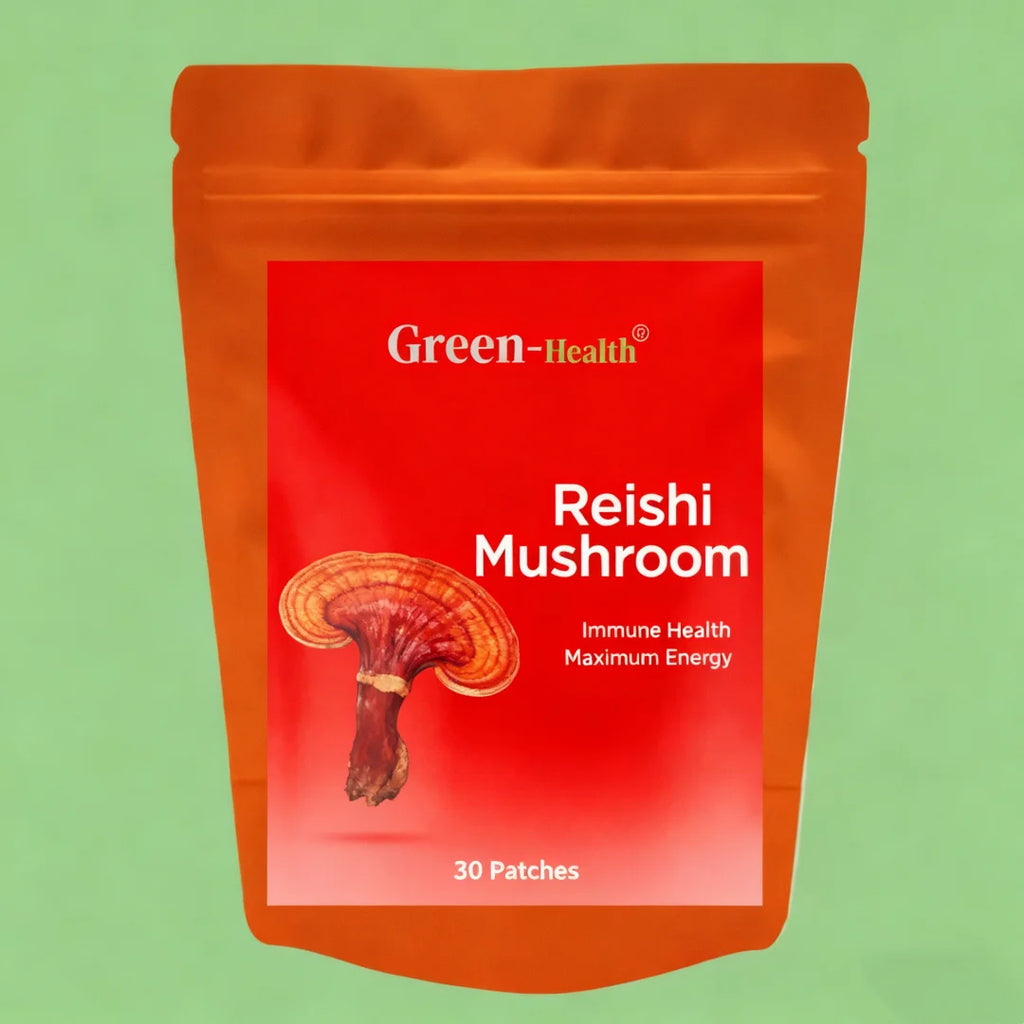 TRANSDERMAL 30 Patches ORGANIC GANODERMA REISHI MUSHROOM POWDER 20:1 EXTRACT - 100% PURE NO FILLERS!!