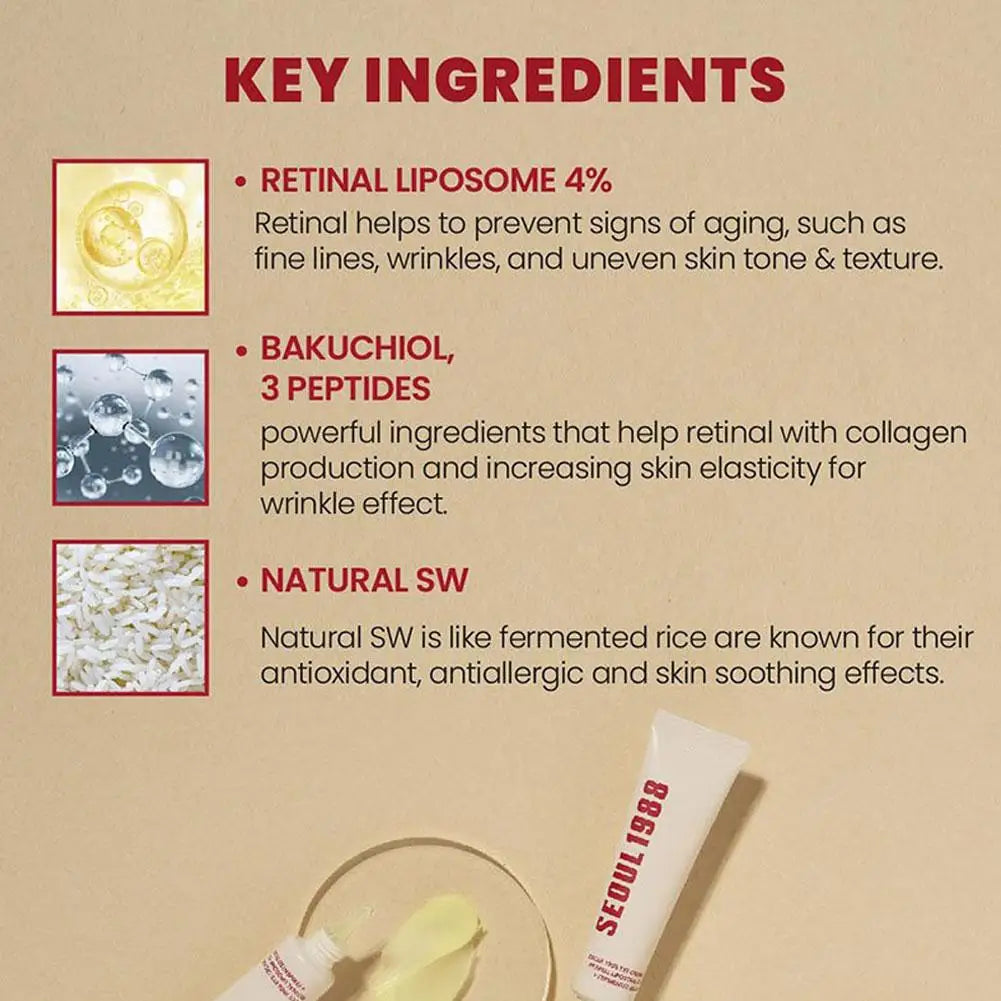 Seoul 1988 Niacinamide Whitening Cream Set Hyaluronic Acid Deep Hydration Anti-Age Firming Refreshing Facial Skin Care